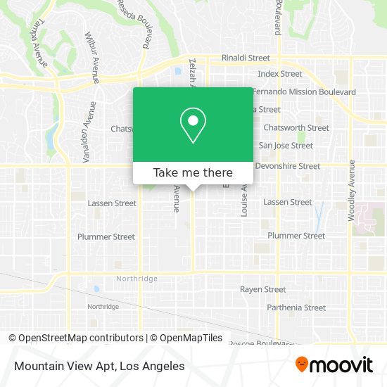 Mapa de Mountain View Apt