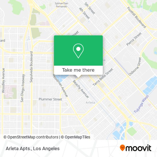 Arleta Apts. map