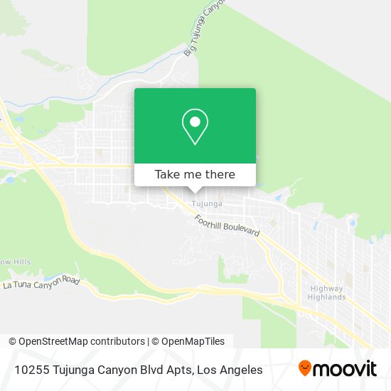 10255 Tujunga Canyon Blvd Apts map