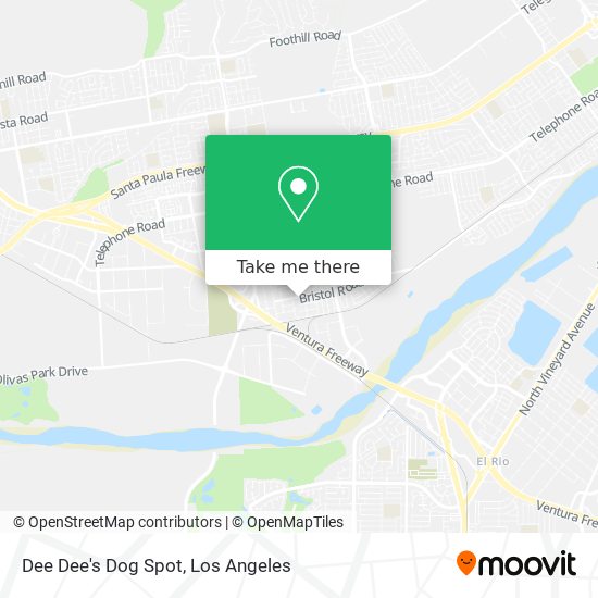 Dee Dee's Dog Spot map