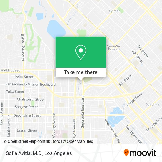 Mapa de Sofia Avitia, M.D.