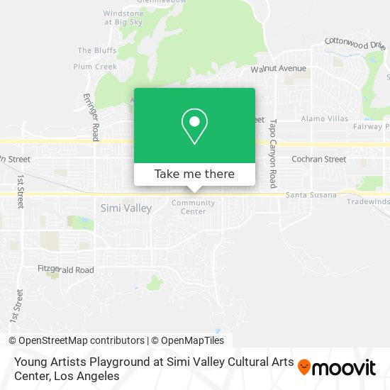 Mapa de Young Artists Playground at Simi Valley Cultural Arts Center