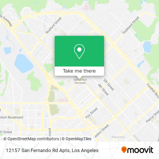 12157 San Fernando Rd Apts map