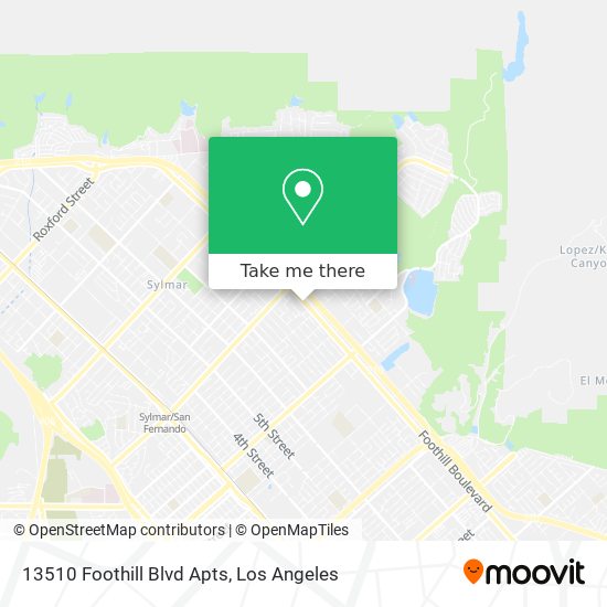 13510 Foothill Blvd Apts map