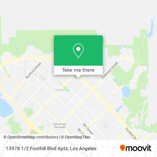 Mapa de 13978 1/2 Foothill Blvd Apts