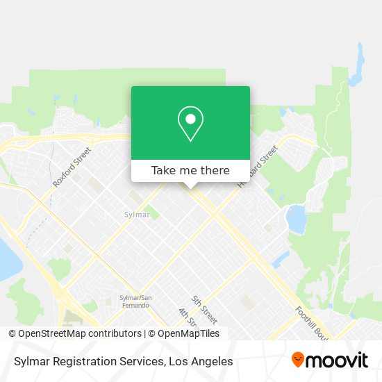 Mapa de Sylmar Registration Services