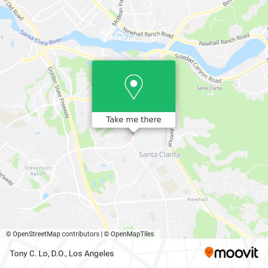 Tony C. Lo, D.O. map
