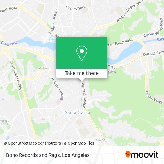 Boho Records and Rags map