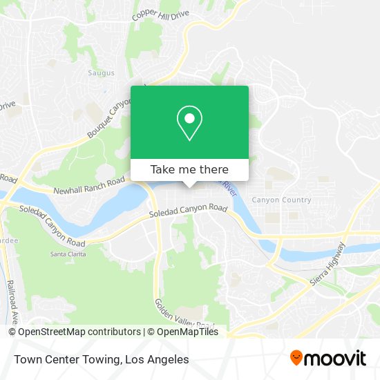 Town Center Towing map