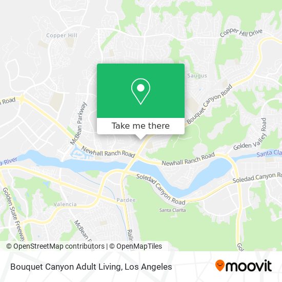 Mapa de Bouquet Canyon Adult Living