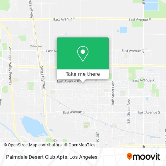 Mapa de Palmdale Desert Club Apts