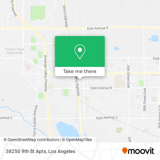 Mapa de 38250 9th St Apts