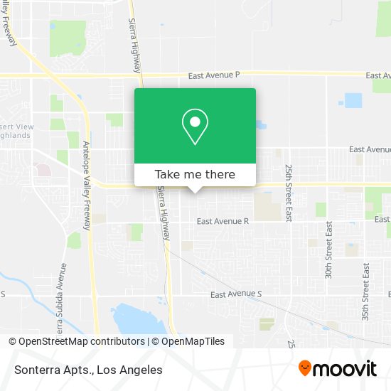 Sonterra Apts. map