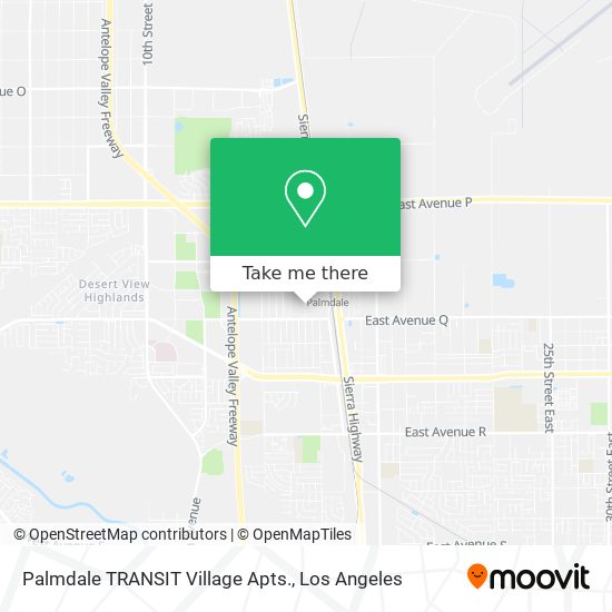 Mapa de Palmdale TRANSIT Village Apts.