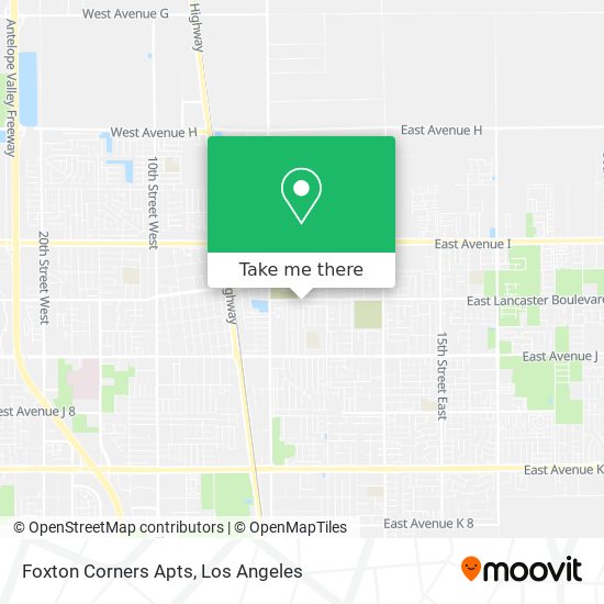 Foxton Corners Apts map