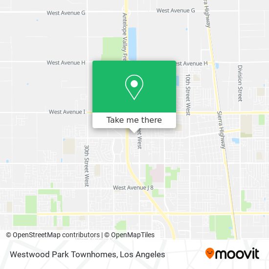 Westwood Park Townhomes map