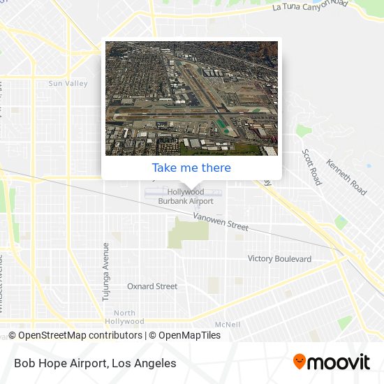 Bob Hope Airport map