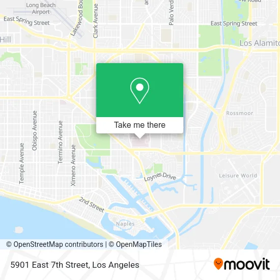 5901 East 7th Street map