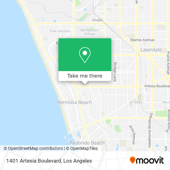 1401 Artesia Boulevard map