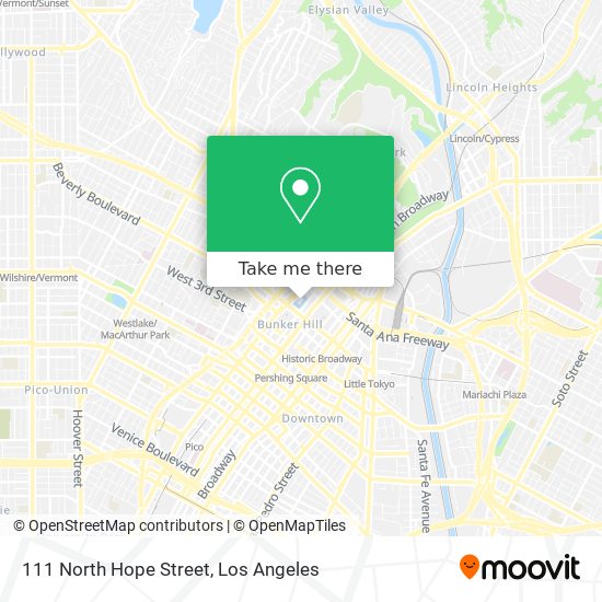 111 North Hope Street map