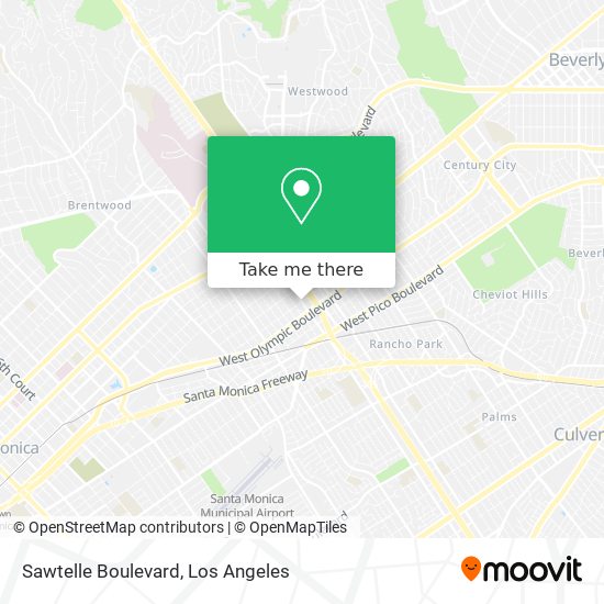 Mapa de Sawtelle Boulevard