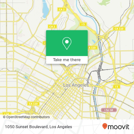 1050 Sunset Boulevard map