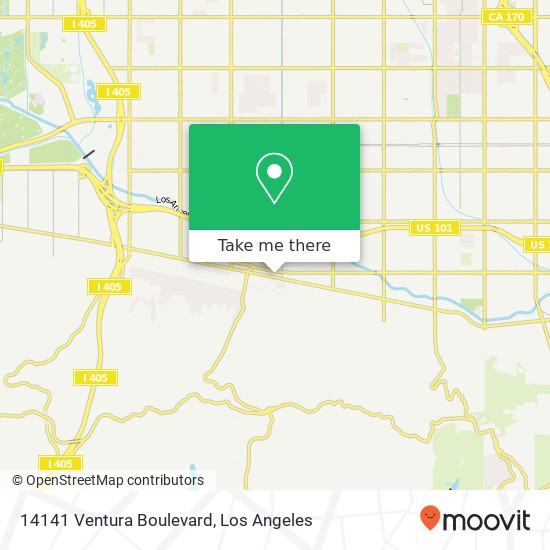 14141 Ventura Boulevard map