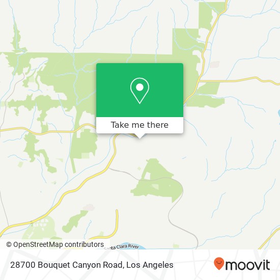 Mapa de 28700 Bouquet Canyon Road