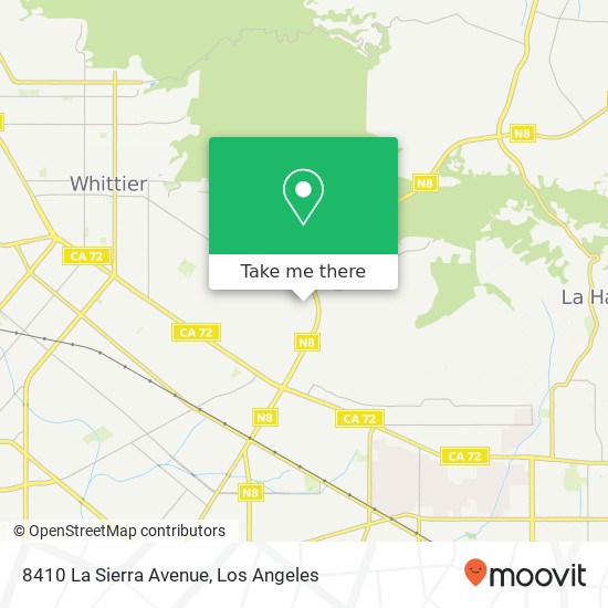 Mapa de 8410 La Sierra Avenue