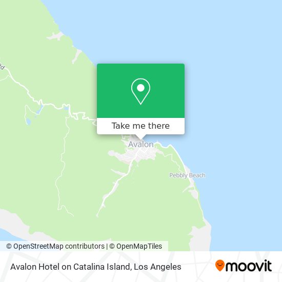 Avalon Hotel on Catalina Island map