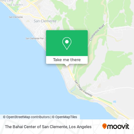 The Bahai Center of San Clemente map