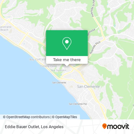 Eddie Bauer Outlet map