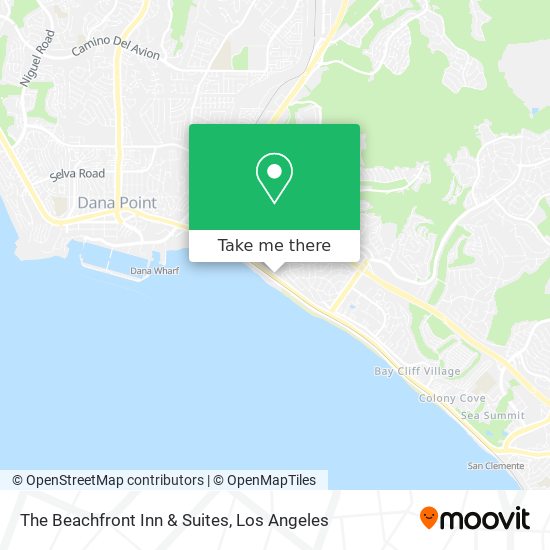 Mapa de The Beachfront Inn & Suites