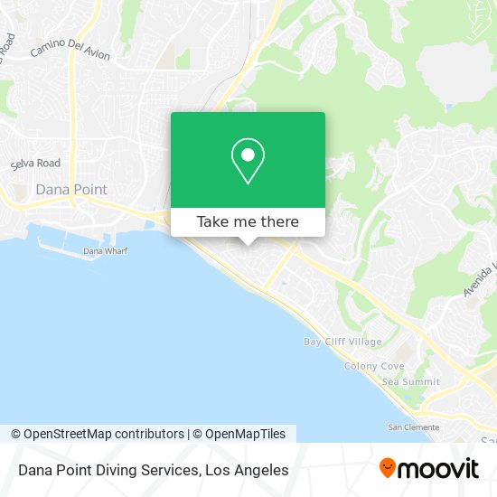 Mapa de Dana Point Diving Services