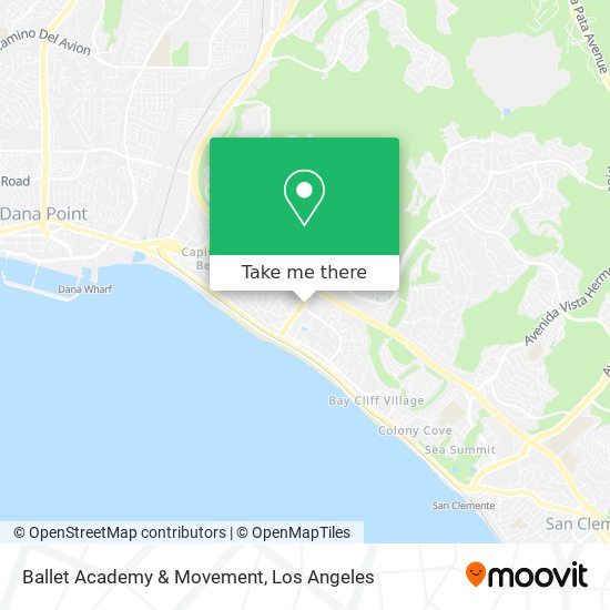 Ballet Academy & Movement map