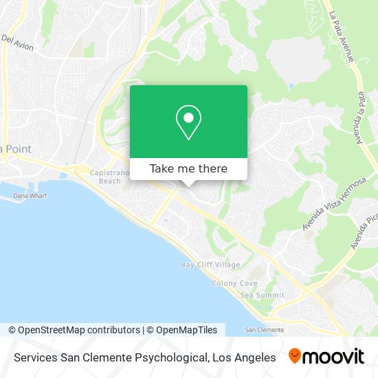 Services San Clemente Psychological map