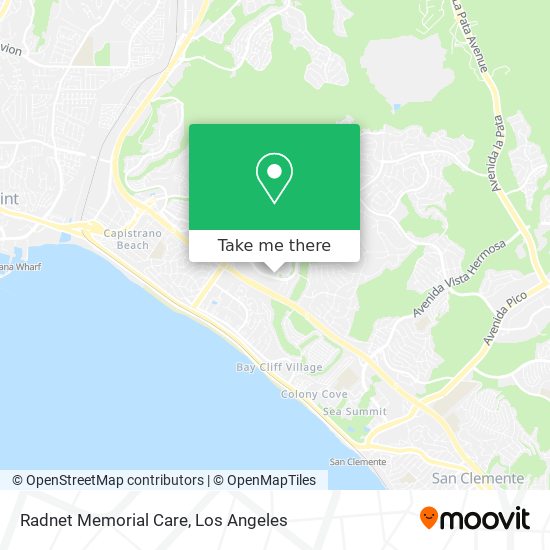 Mapa de Radnet Memorial Care