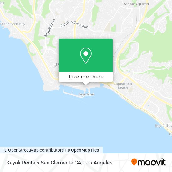 Mapa de Kayak Rentals San Clemente CA