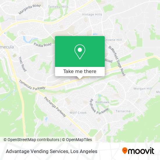 Advantage Vending Services map