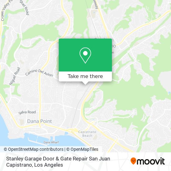 Mapa de Stanley Garage Door & Gate Repair San Juan Capistrano