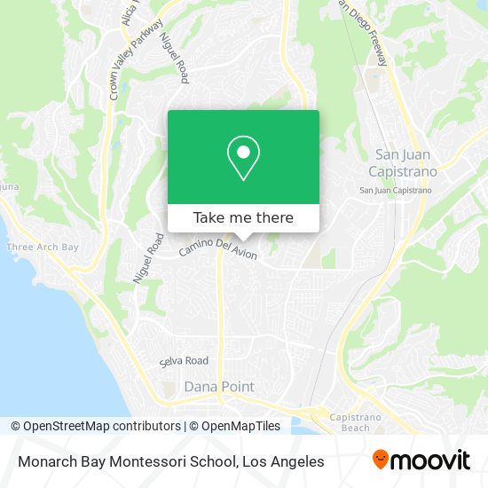 Mapa de Monarch Bay Montessori School