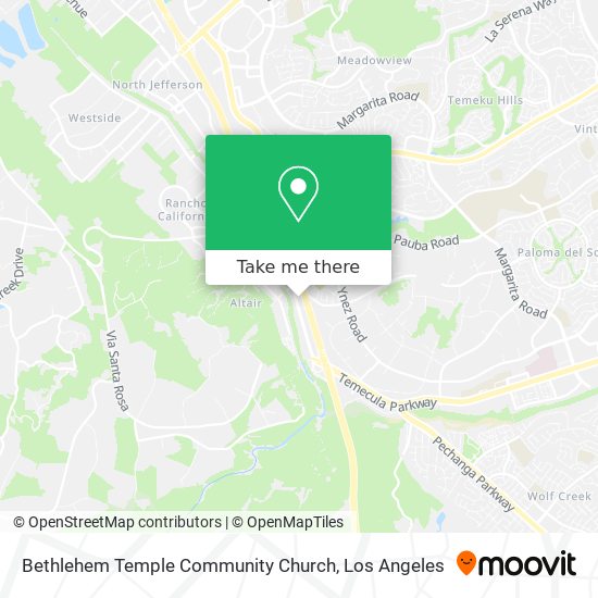 Bethlehem Temple Community Church map