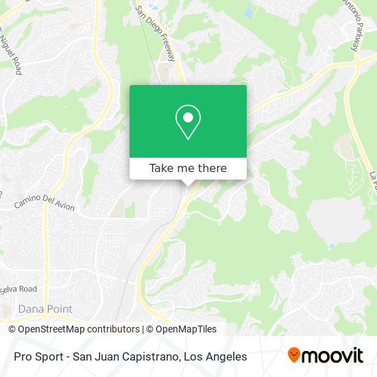 Pro Sport - San Juan Capistrano map