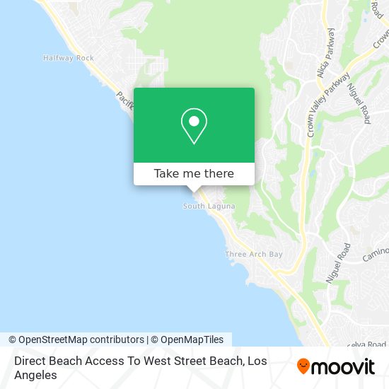 Mapa de Direct Beach Access To West Street Beach