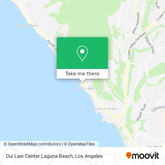 Mapa de Dui Law Center Laguna Beach