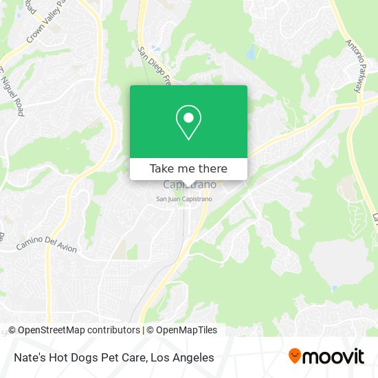 Mapa de Nate's Hot Dogs Pet Care