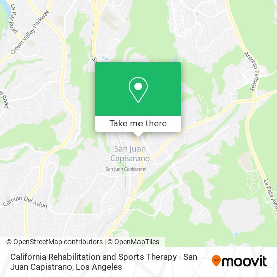 California Rehabilitation and Sports Therapy - San Juan Capistrano map