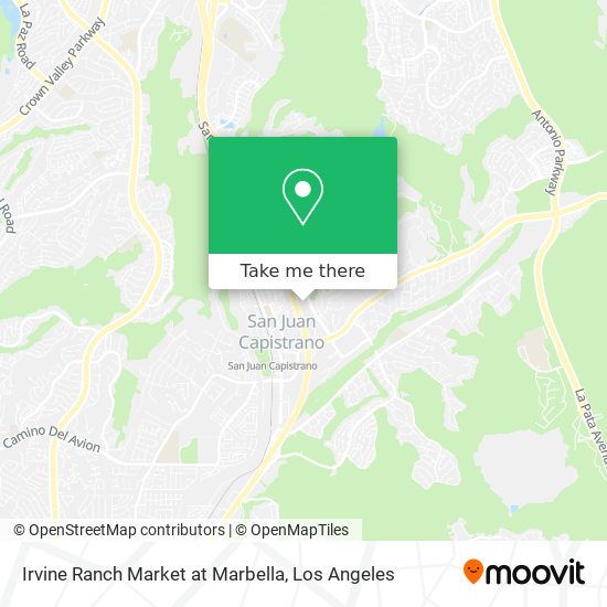 Irvine Ranch Market at Marbella map