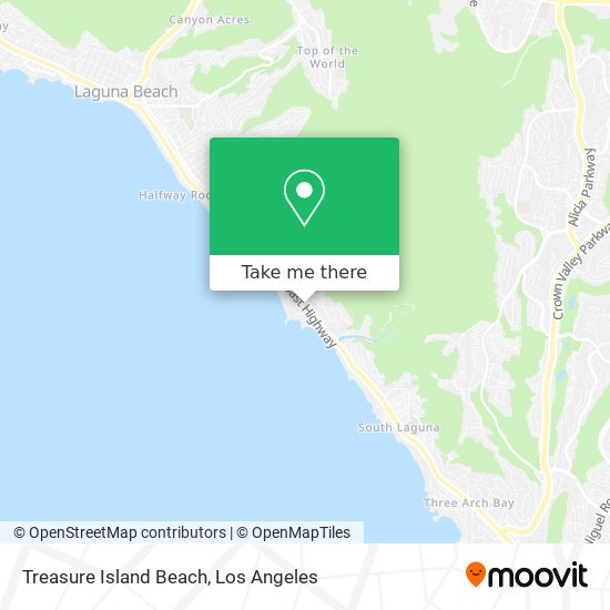 Treasure Island Beach map