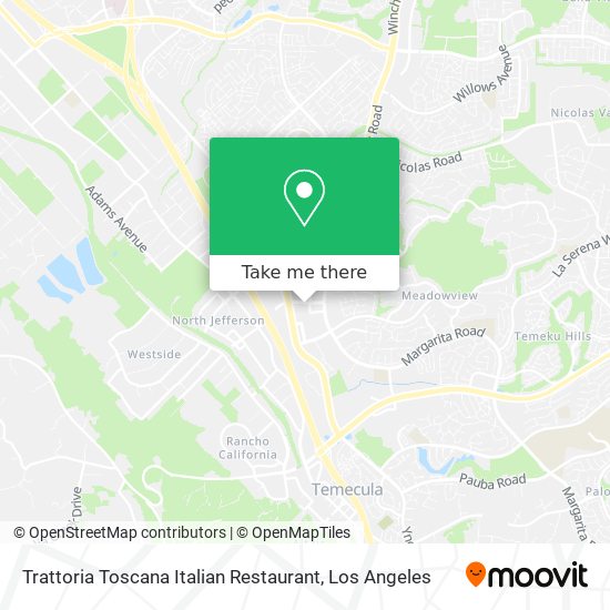 Trattoria Toscana Italian Restaurant map